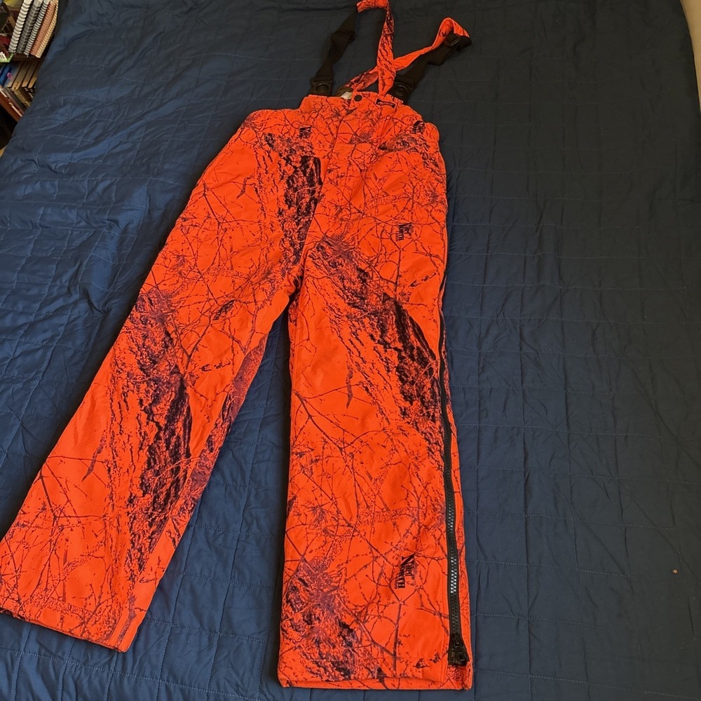 Mount'N Prairie Orange Camo Bib Overalls Youth Sz L‎ Naked North Camo